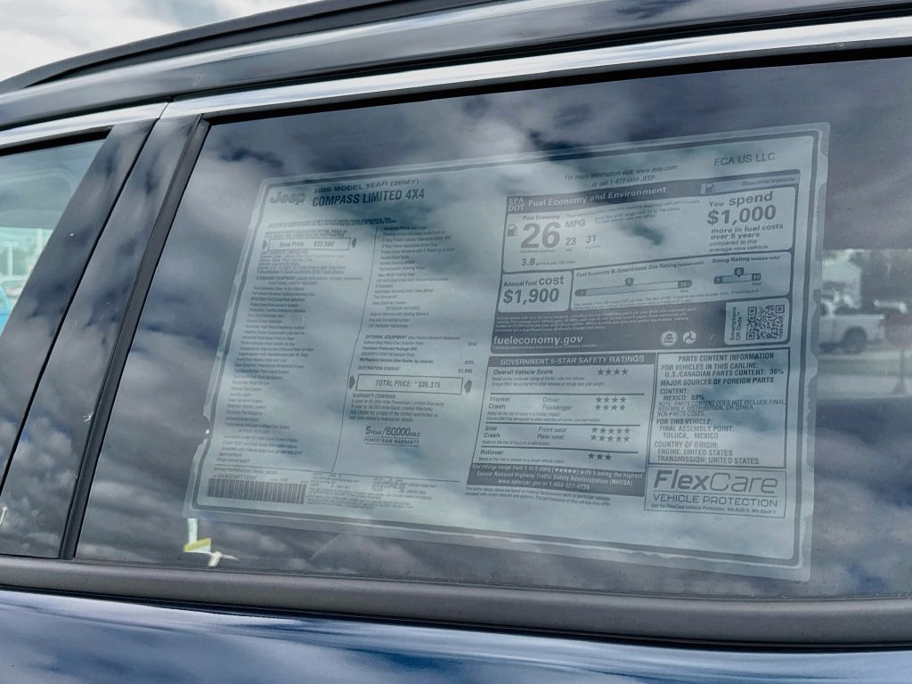 New 2026 Jeep Compass Limited AWD/4WD image 12