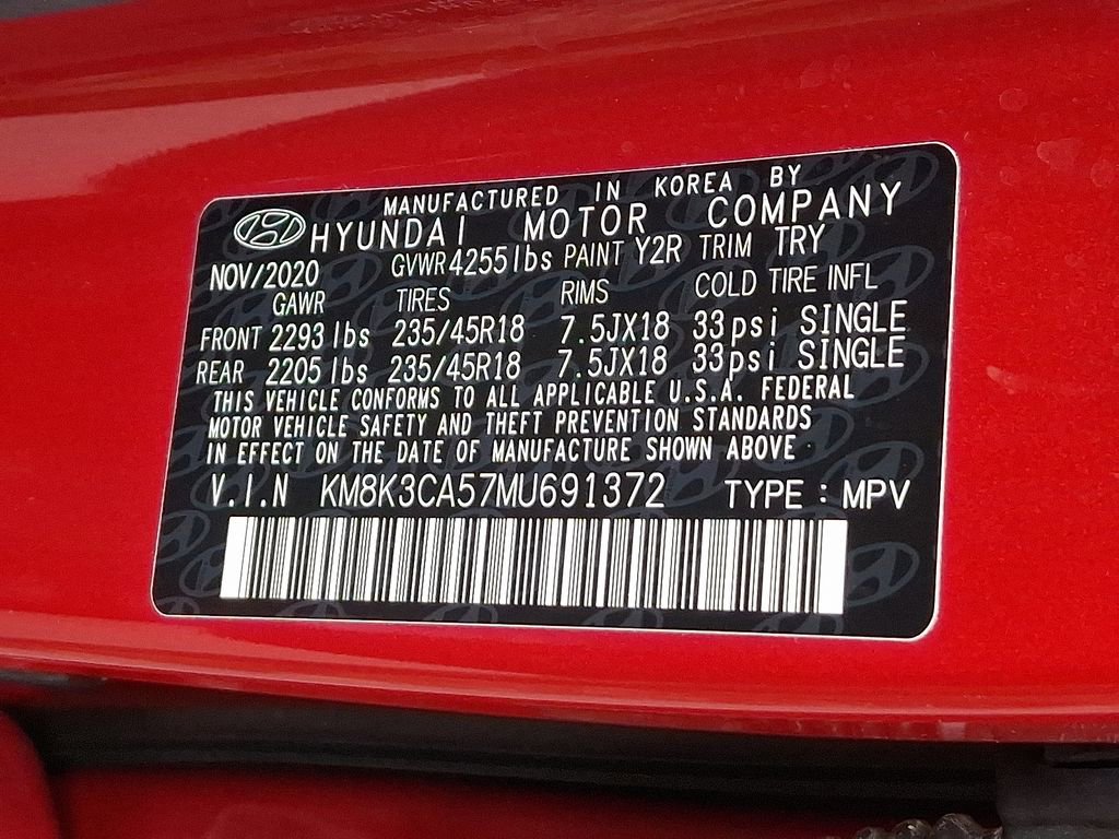 Used 2021 Hyundai Kona Limited w/ Cargo Package image 27