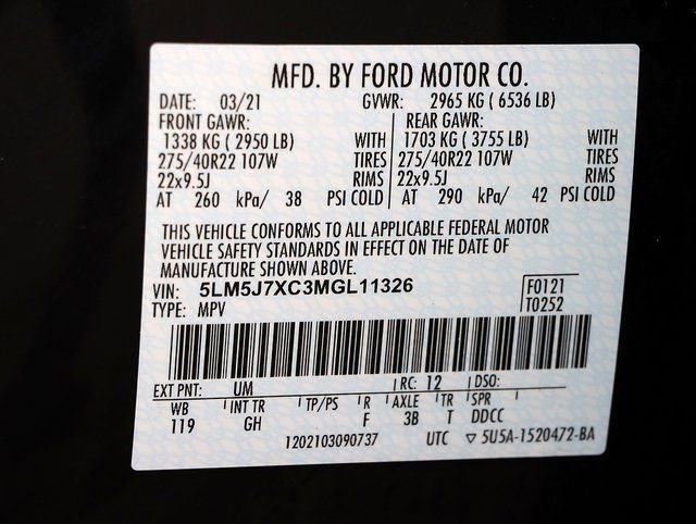 Used 2021 Lincoln Aviator Reserve w/ Equipment Group 201A AWD/4WD image 35