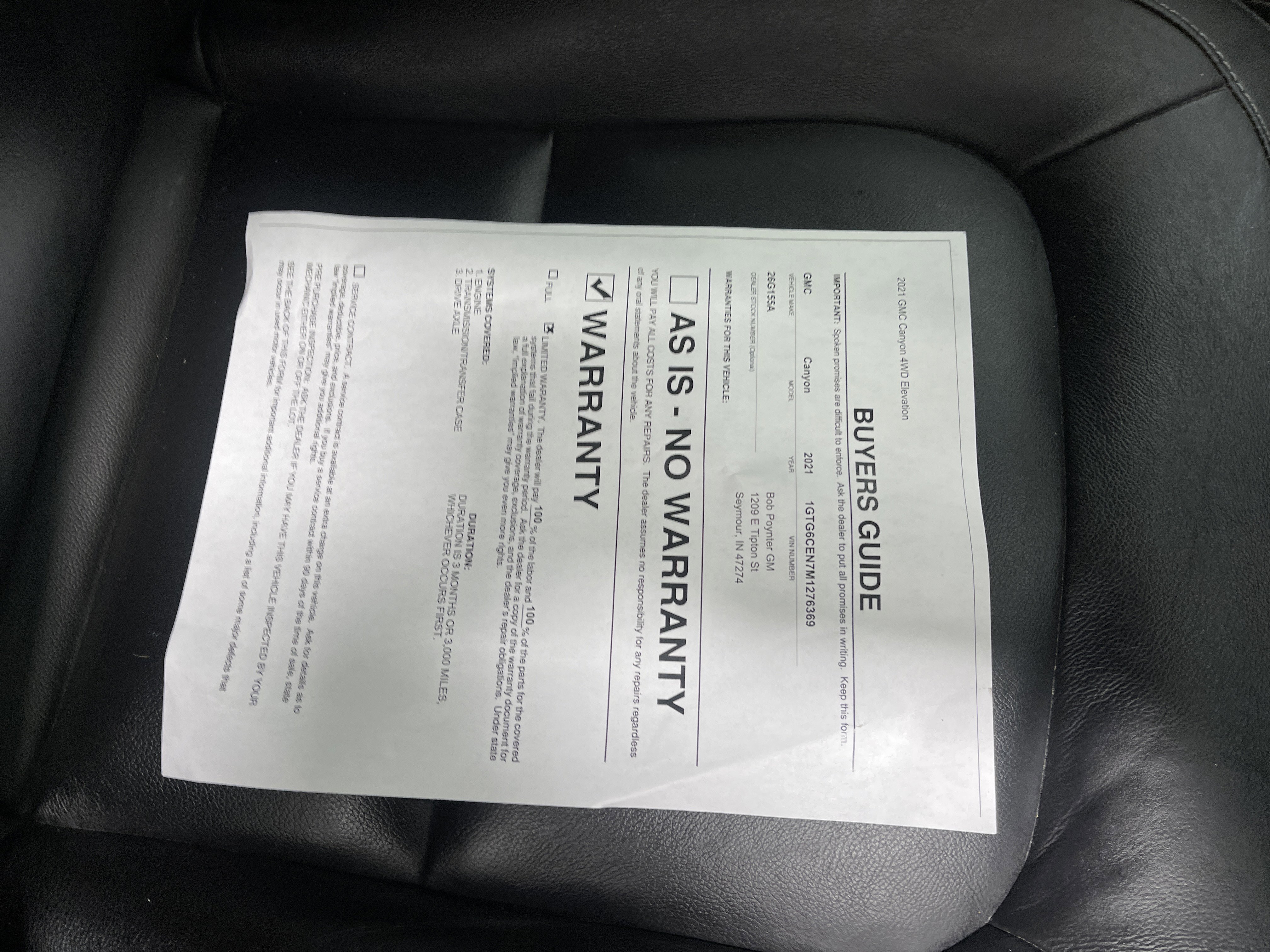 Used 2021 GMC Canyon Elevation w/ High Elevation Package image 26