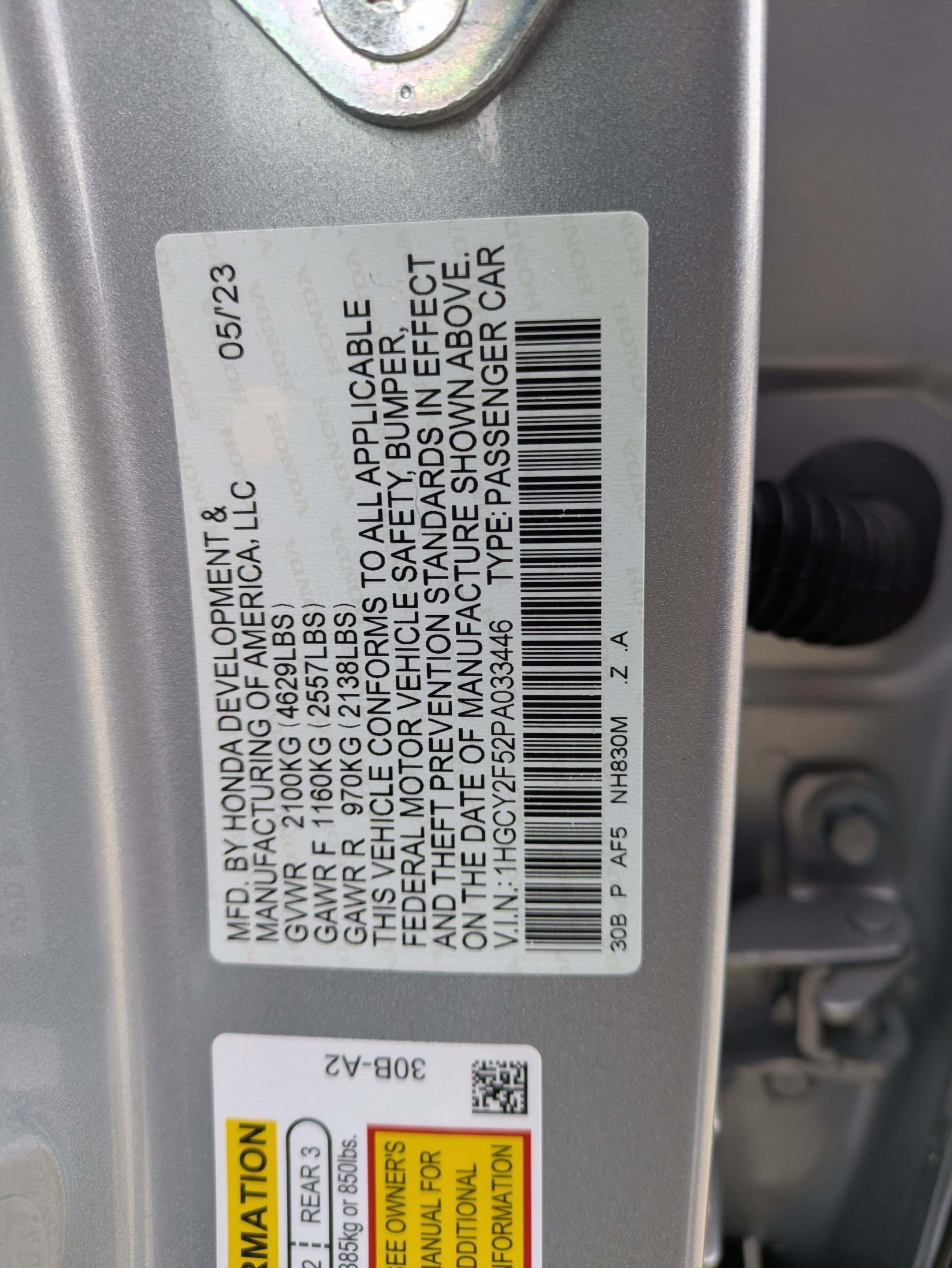 Certified 2023 Honda Accord Sport image 32