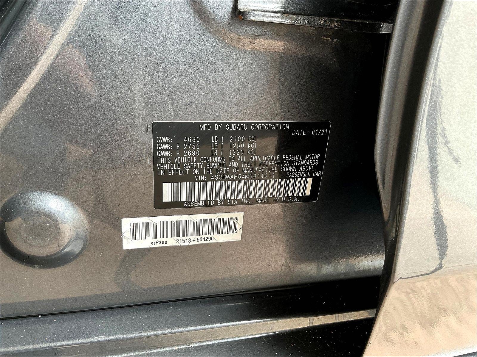Used 2021 Subaru Legacy Sport w/ Popular Package #2 AWD/4WD image 19