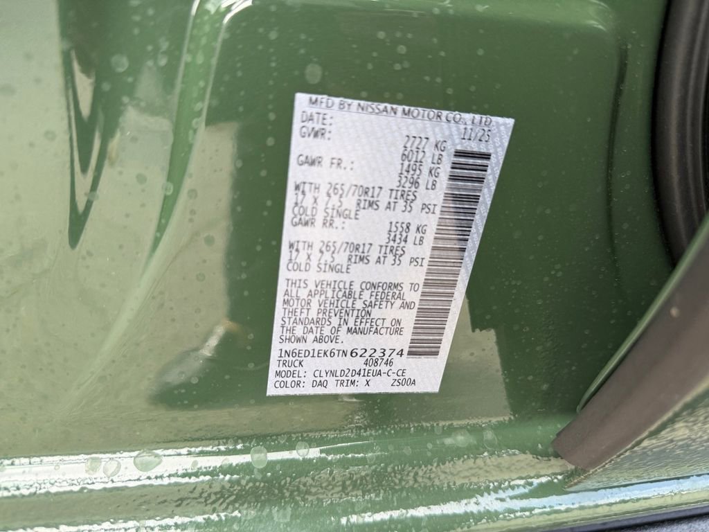 New 2026 Nissan Frontier PRO-4X w/ Pro-4x Convenience Package image 37