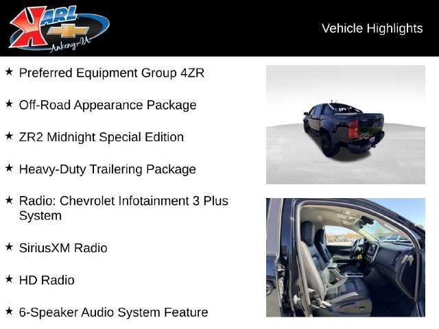 Used 2019 Chevrolet Colorado ZR2 w/ ZR2 Midnight Special Edition AWD/4WD image 2