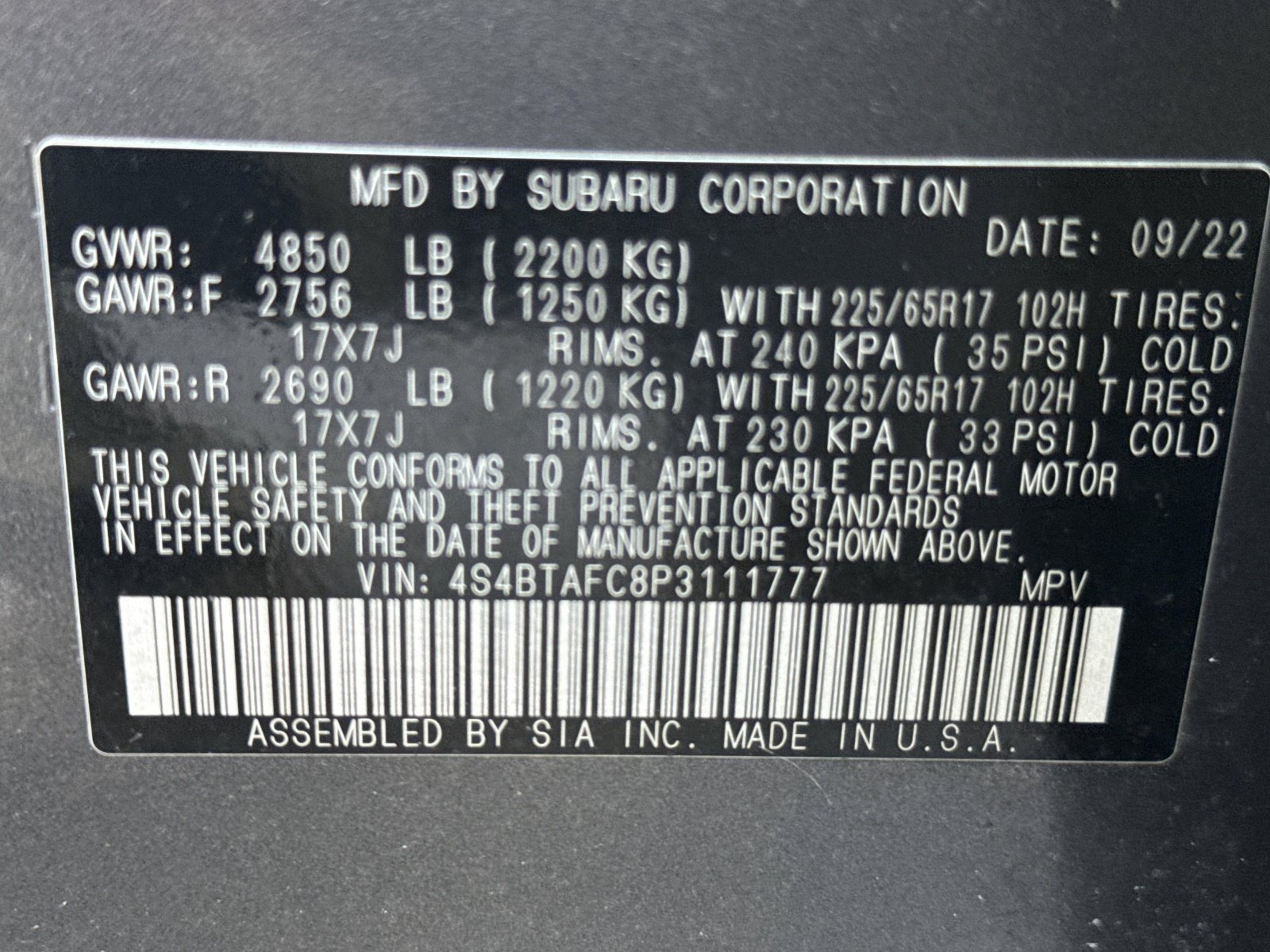 Used 2023 Subaru Outback Premium AWD/4WD image 30