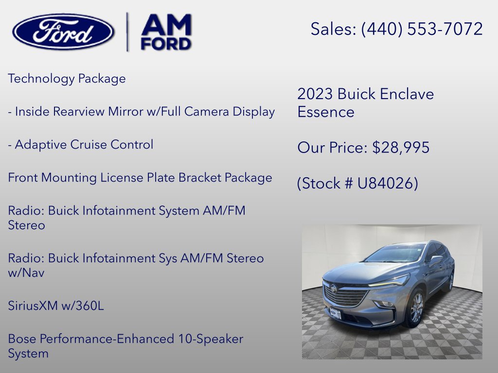 Used 2023 Buick Enclave Essence w/ Experience Buick Package AWD/4WD image 12