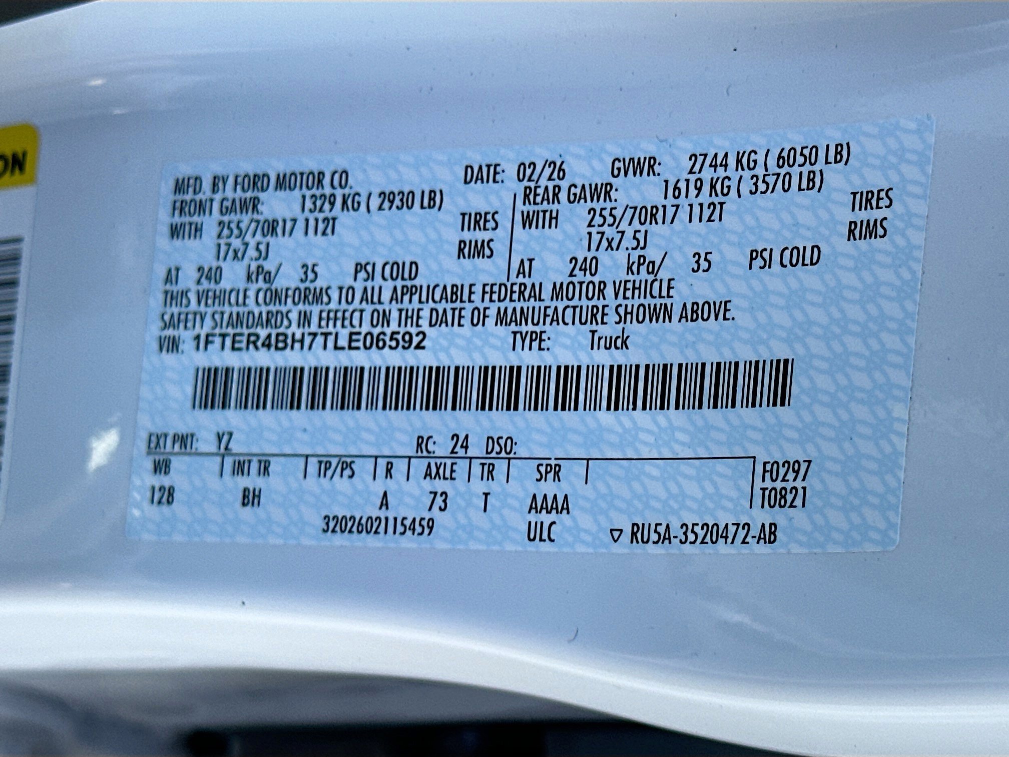 New 2026 Ford Ranger XL w/ Trailer Tow Package RWD image 19