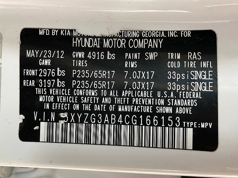 Used 2012 Hyundai Santa Fe GLS image 26