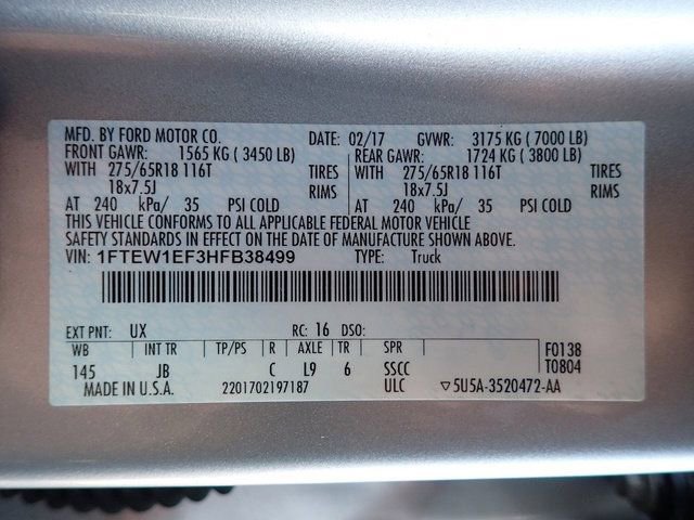 Used 2017 Ford F150 XLT w/ Equipment Group 302A Luxury image 14