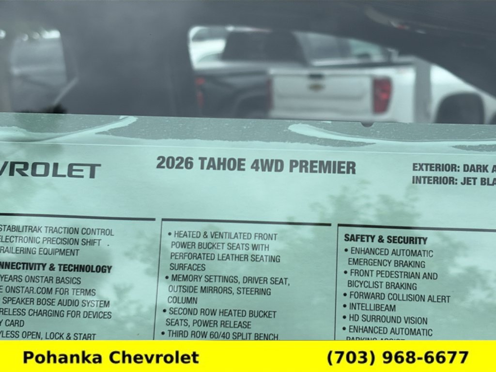 New 2026 Chevrolet Tahoe Premier w/ Sun And Tow Package AWD/4WD image 36