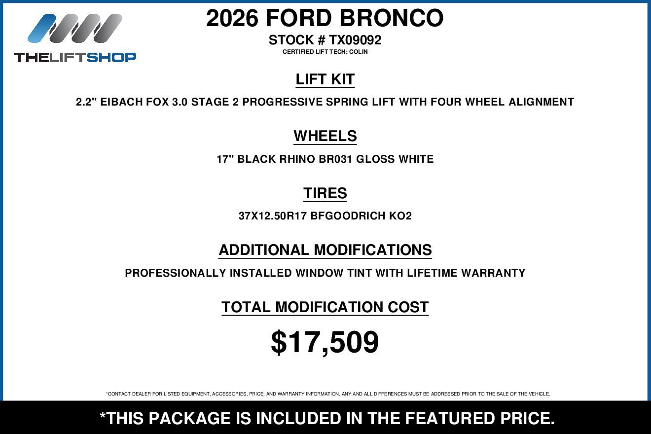 Used 2026 Ford Bronco Heritage Edition AWD/4WD image 2
