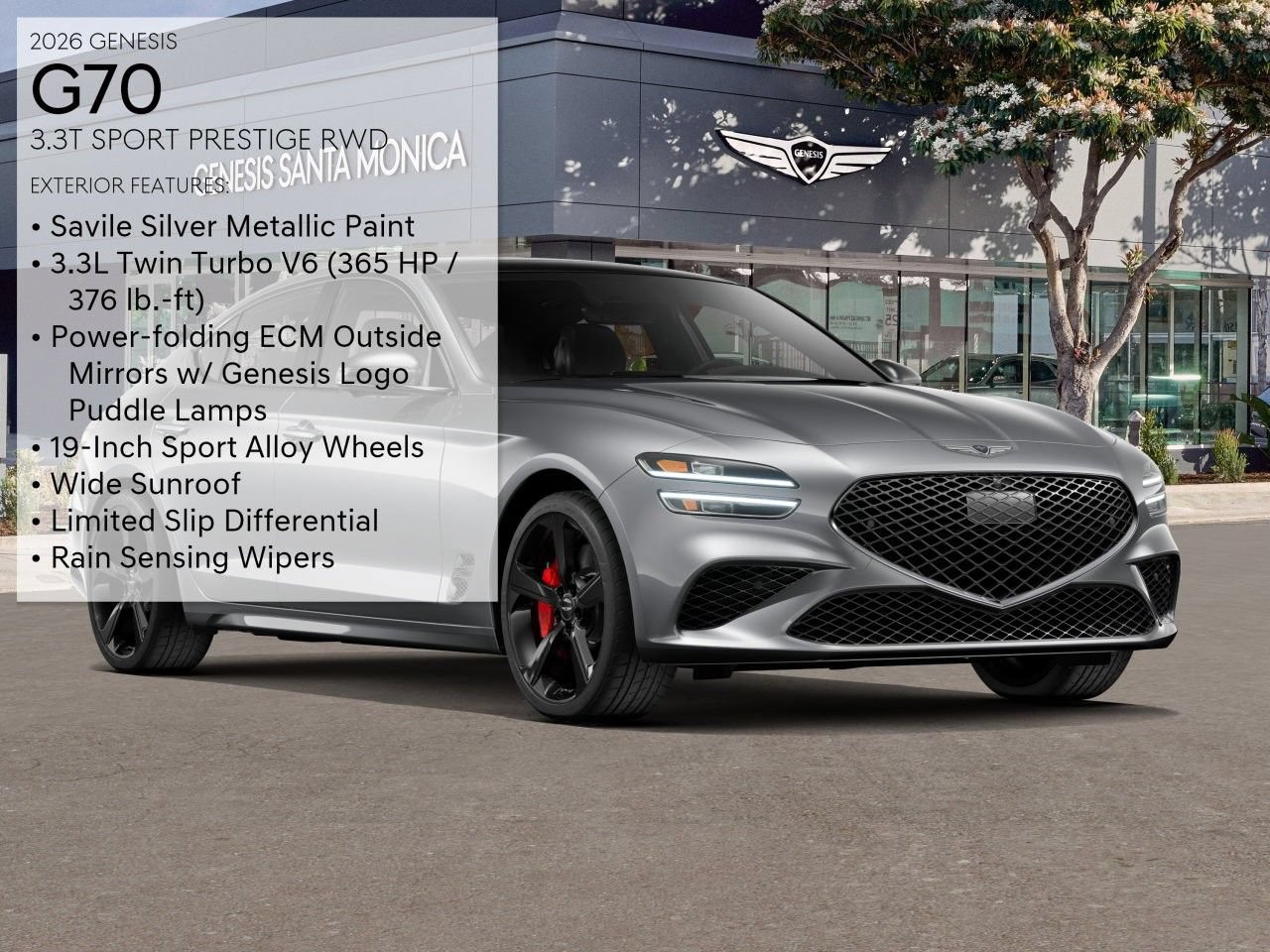 New 2026 Genesis G70 3.3T Sport Prestige RWD image 3