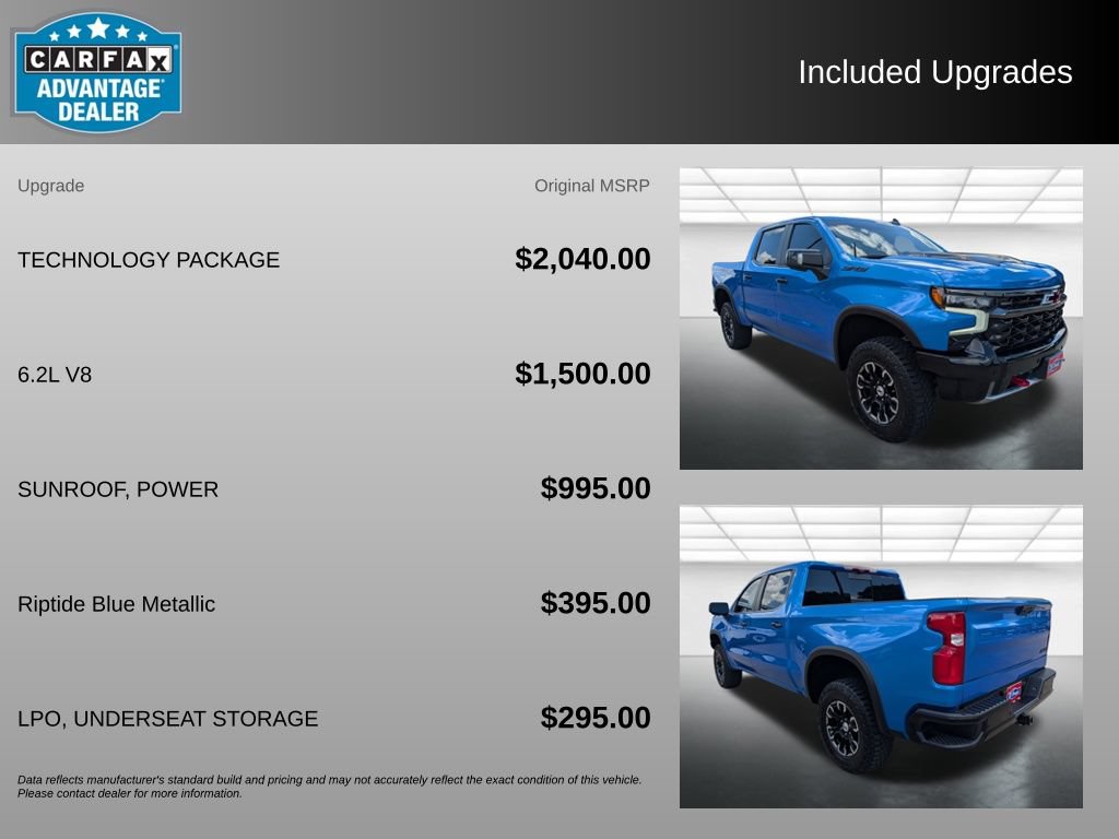 Used 2025 Chevrolet Silverado 1500 ZR2 w/ Technology Package AWD/4WD image 3