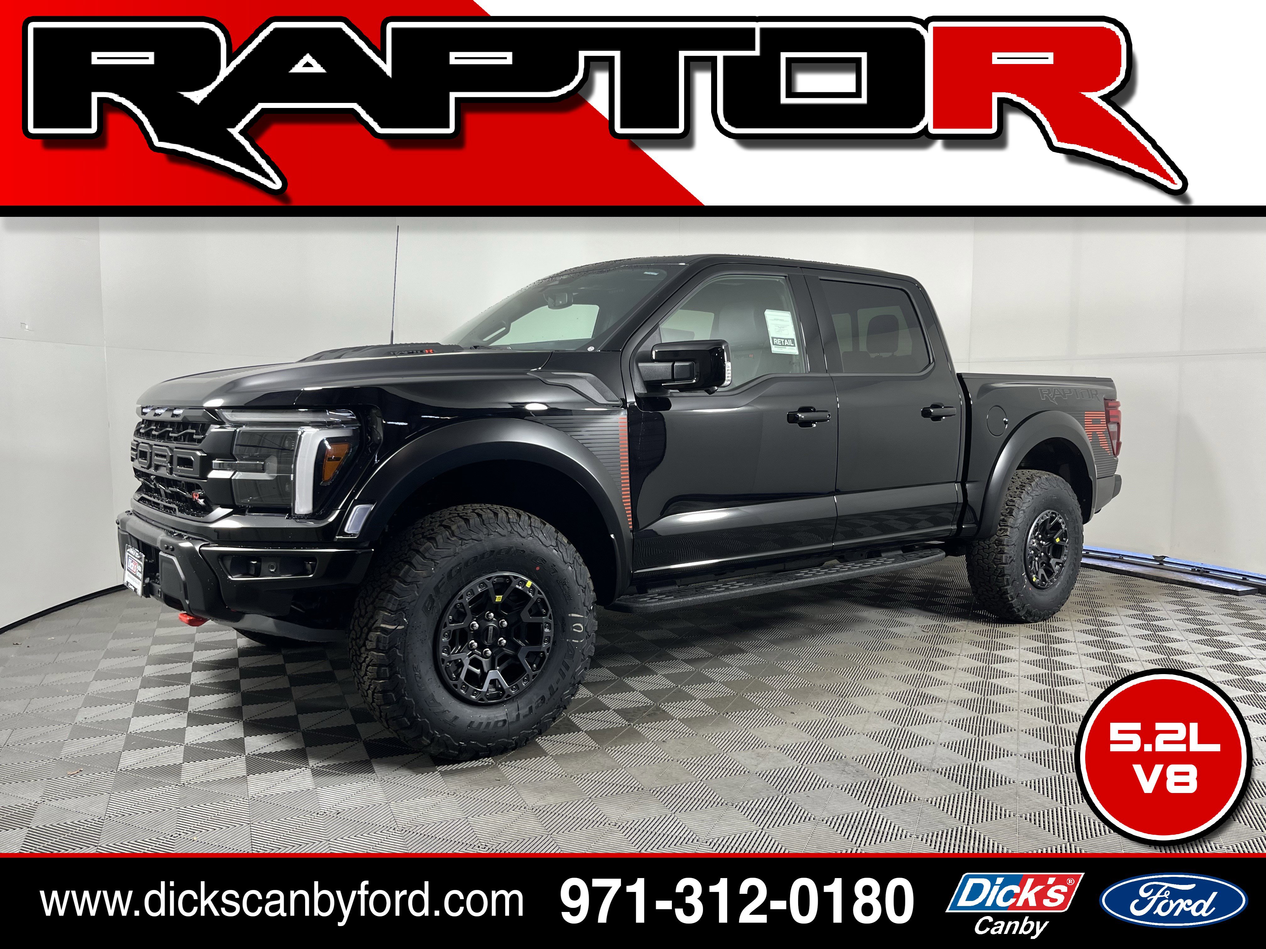 New 2026 Ford F150 Raptor w/ Equipment Group 803A Raptor R