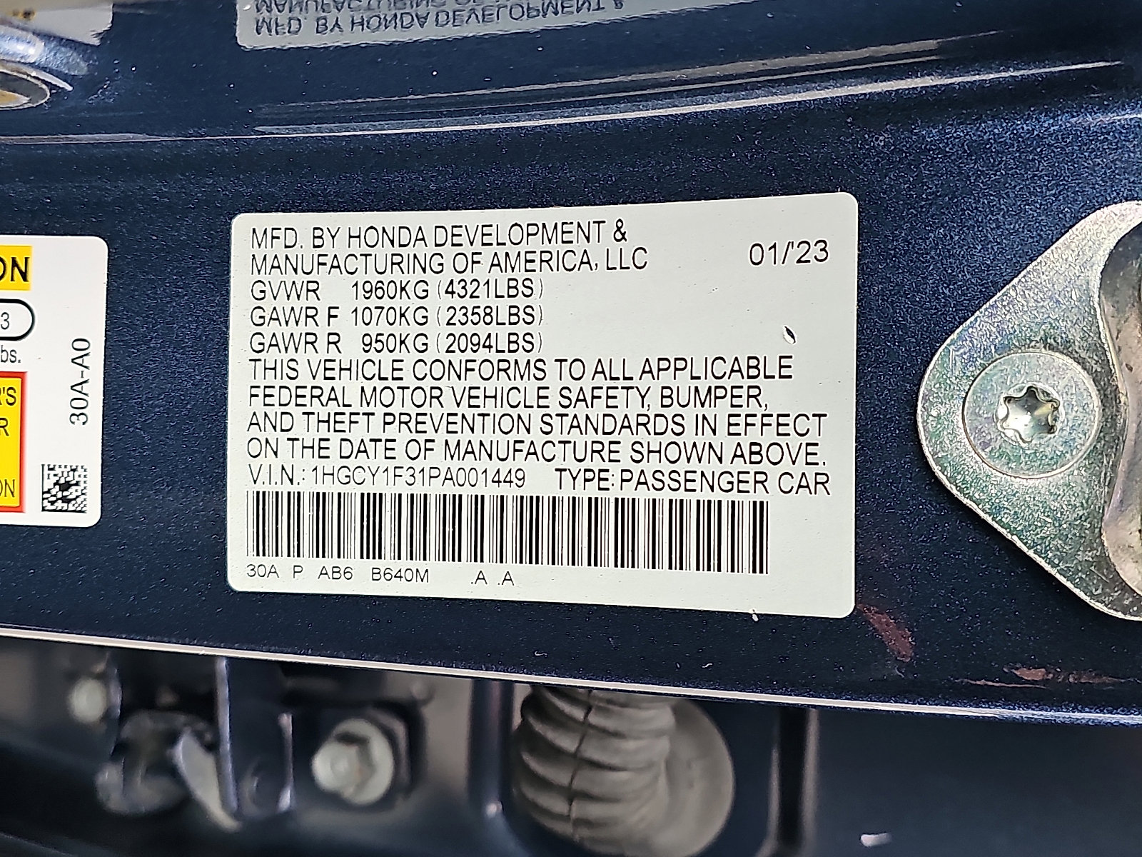 Used 2023 Honda Accord EX image 27