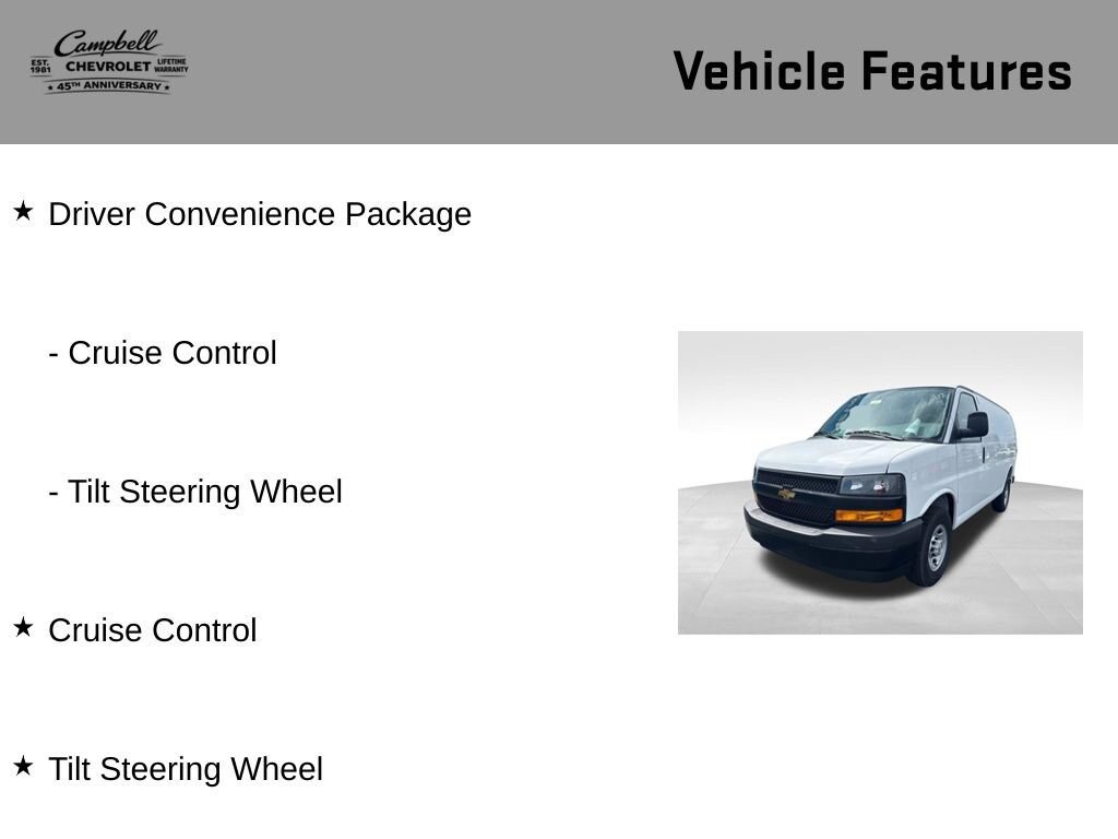 New 2026 Chevrolet Express 2500 w/ Driver Convenience Package RWD image 7
