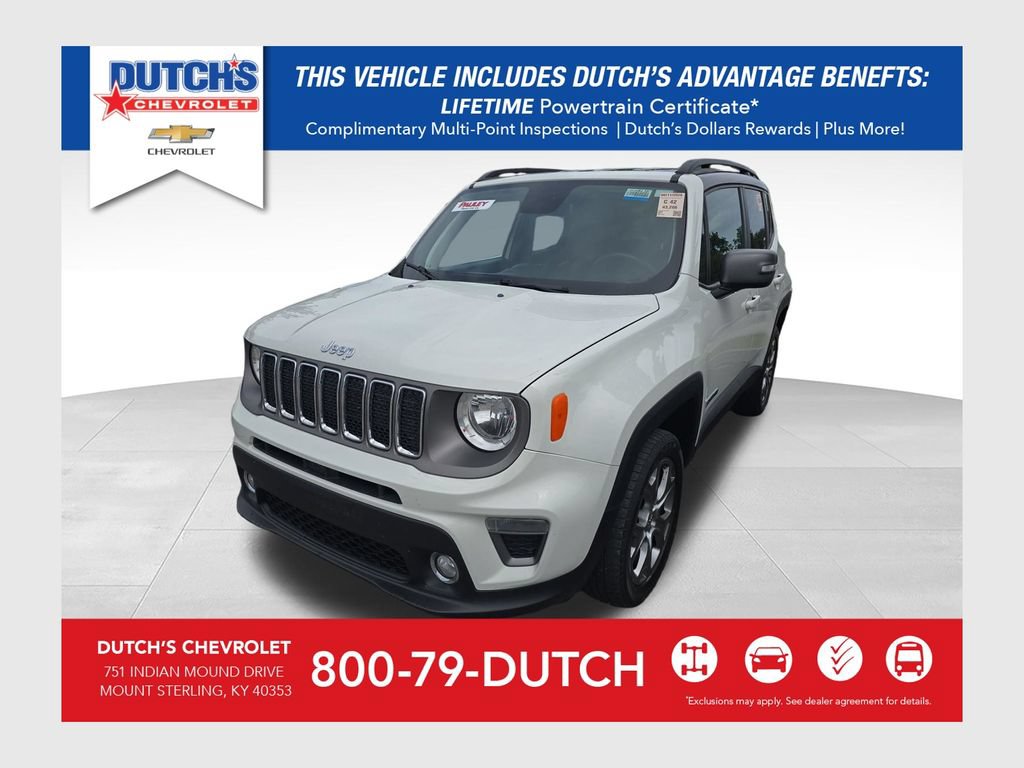 Used 2020 Jeep Renegade Limited w/ UConnect 8.4 Nav Group