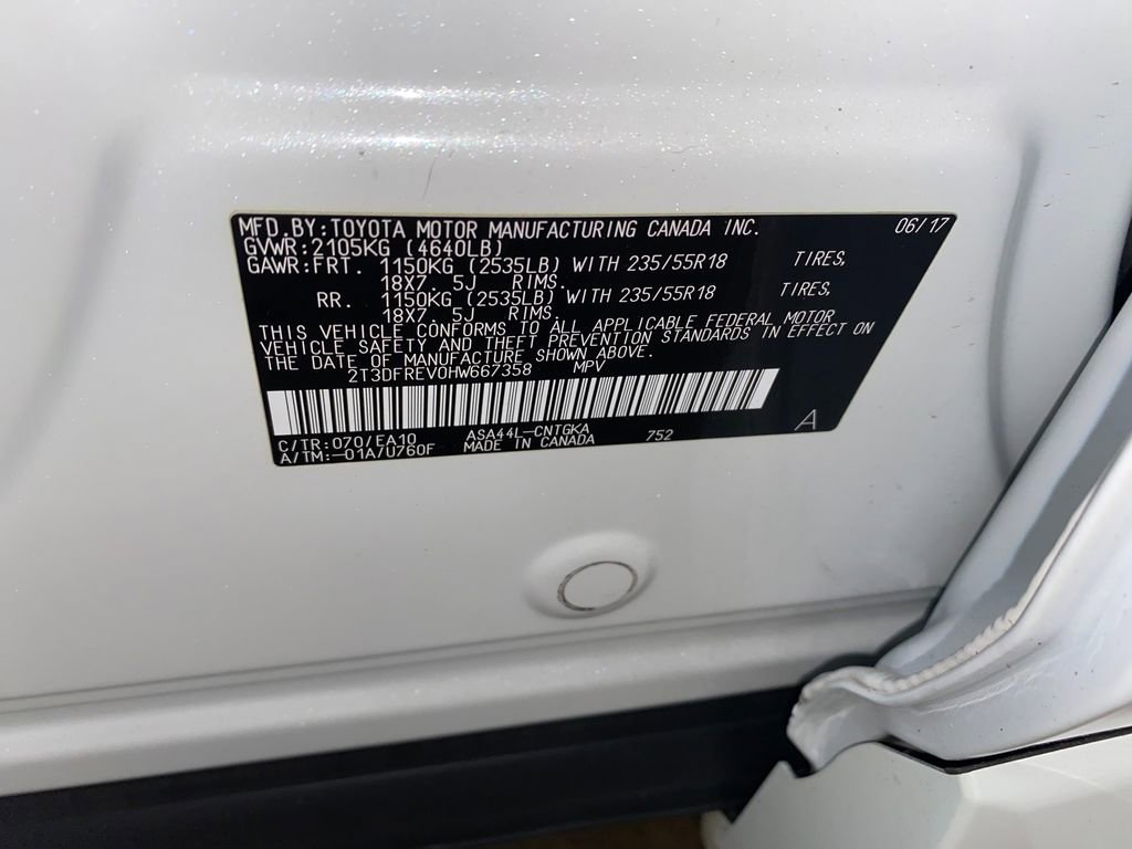 Used 2017 Toyota RAV4 Platinum w/ All Weather Liner Package AWD/4WD image 32