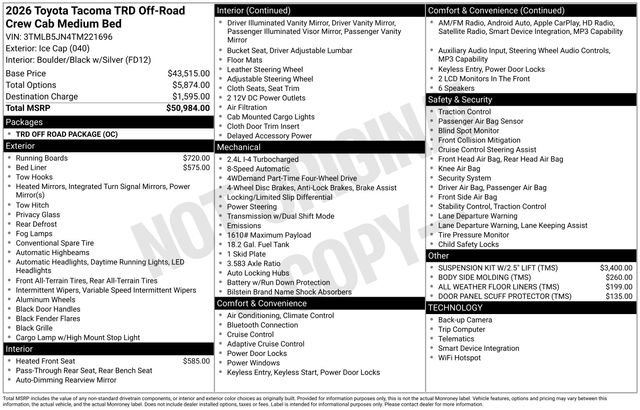 New 2026 Toyota Tacoma TRD Off-Road image 7