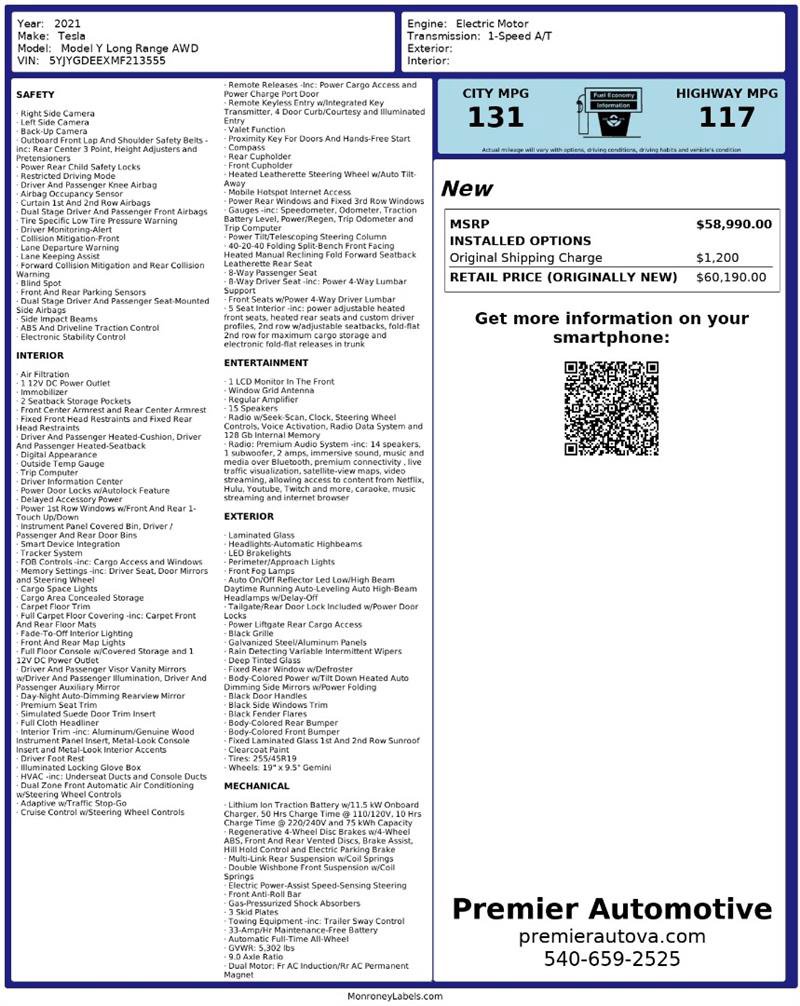 Used 2021 Tesla Model Y Long Range image 2