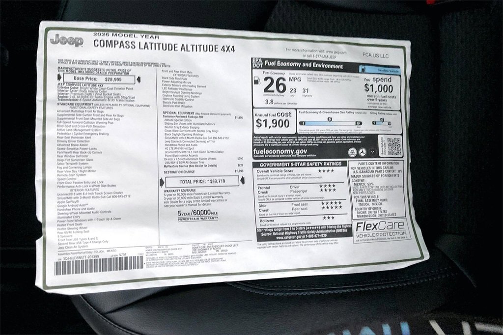 New 2026 Jeep Compass Latitude image 14