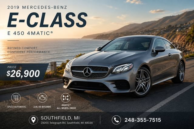 Used 2019 Mercedes-Benz E 450 4MATIC Coupe