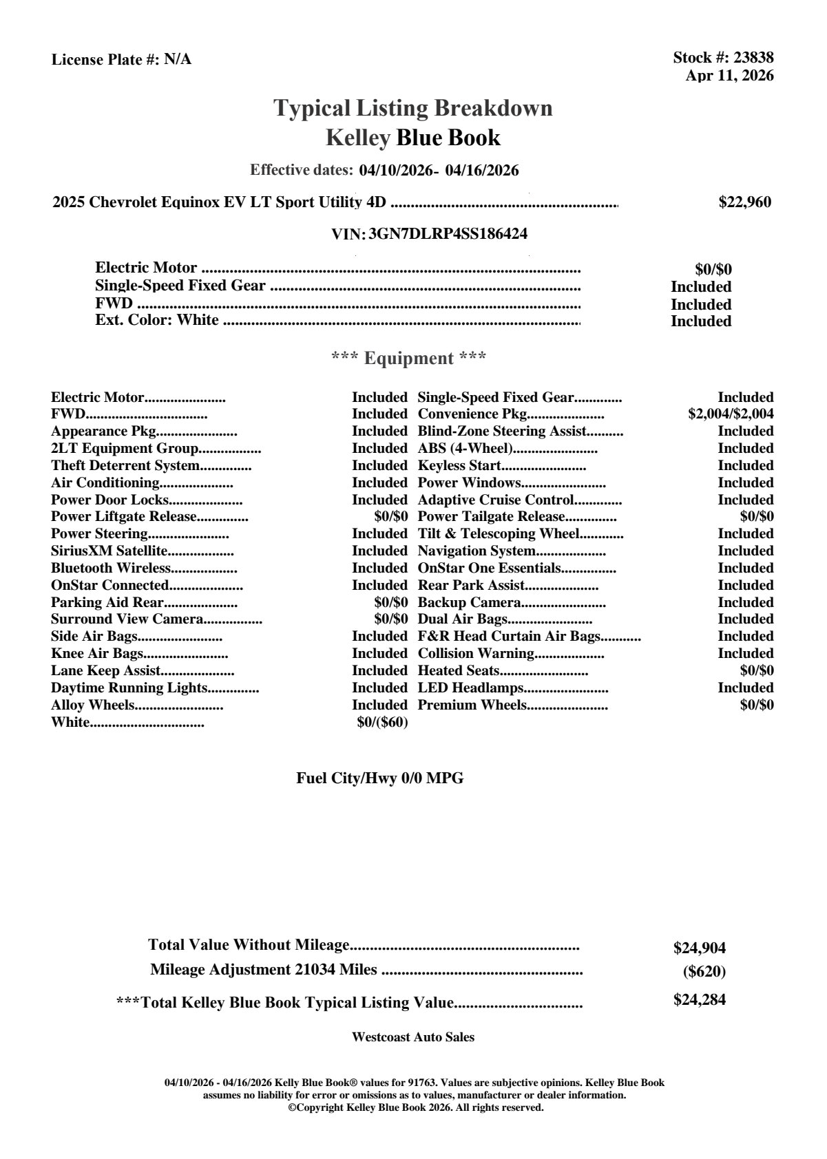 Used 2025 Chevrolet Equinox EV LT w/ Convenience Package image 5