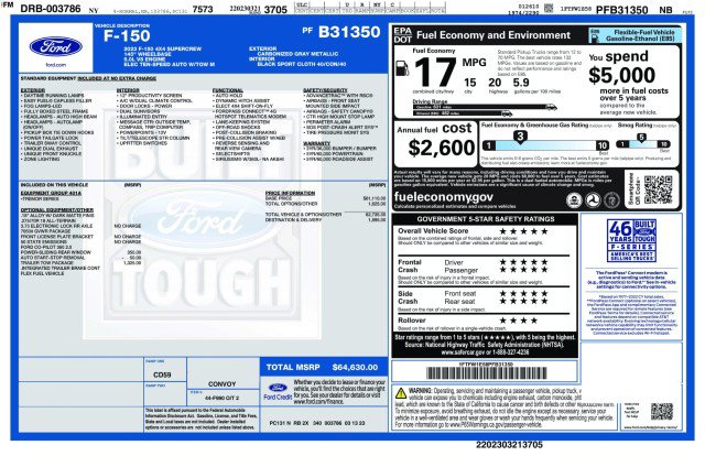 Used 2023 Ford F150 Tremor w/ Trailer Tow Package AWD/4WD image 3