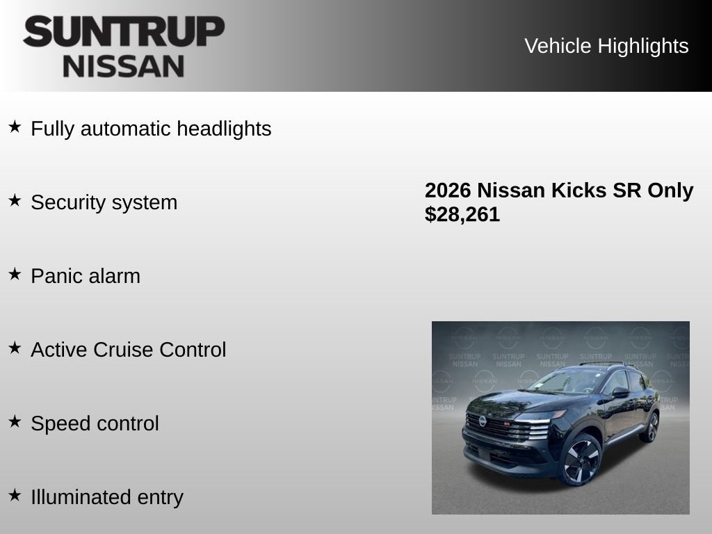 Used 2026 Nissan Kicks SR w/ Cold Weather Package AWD/4WD image 38