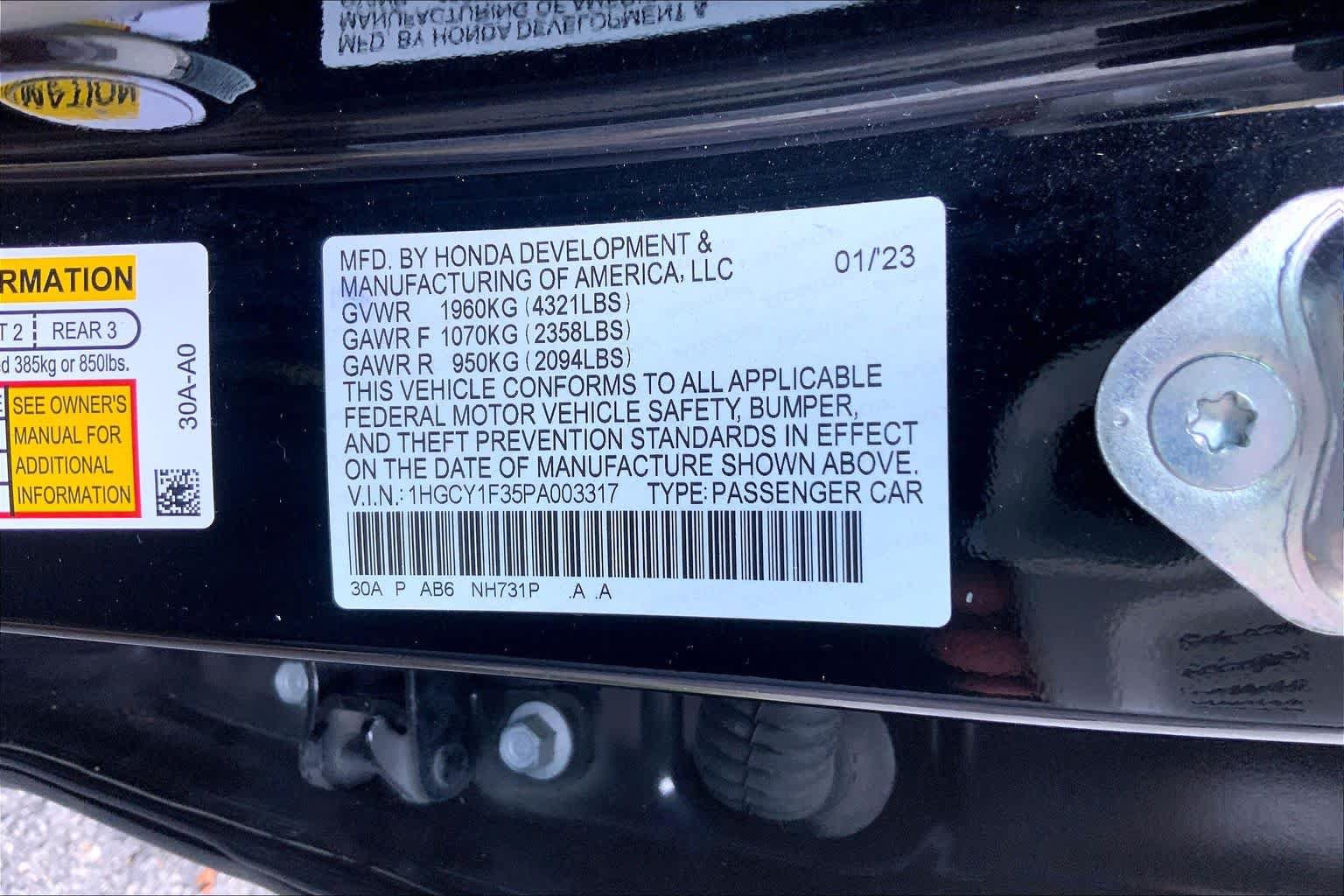 Used 2023 Honda Accord EX image 32