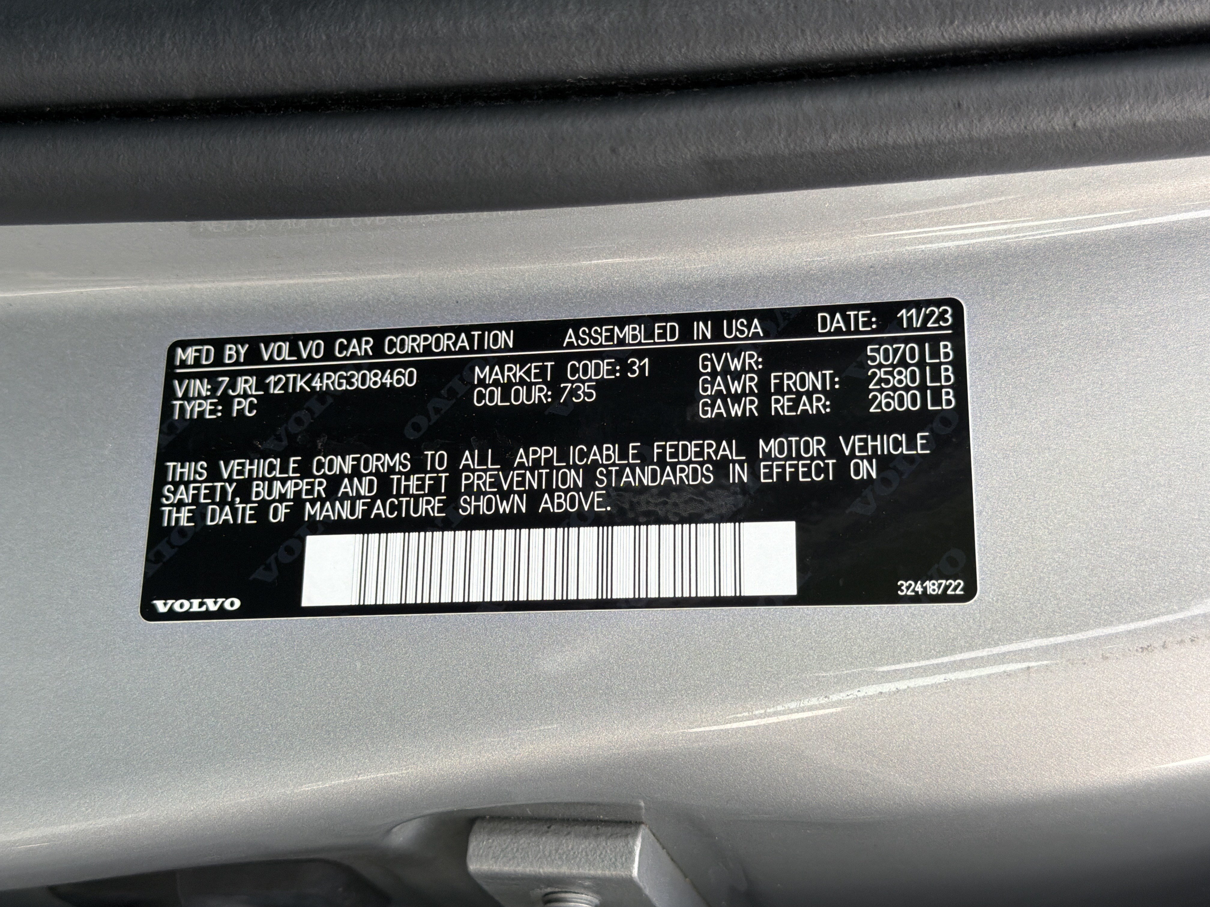 Certified 2024 Volvo S60 B5 Core AWD/4WD image 37