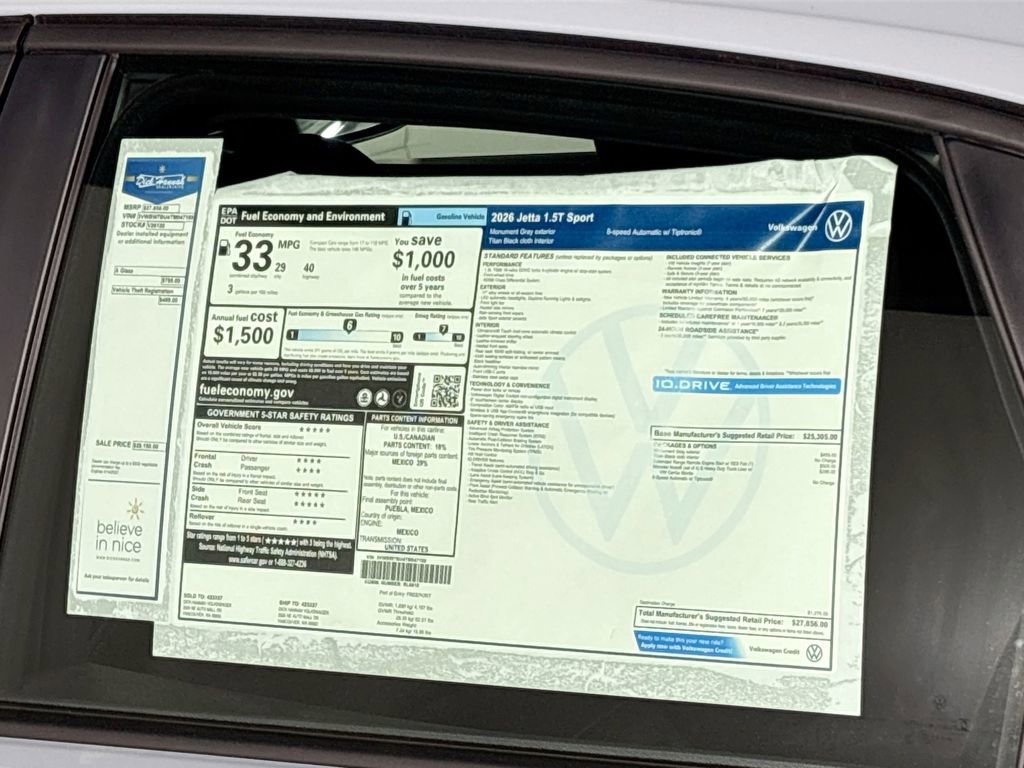 New 2026 Volkswagen Jetta Sport FWD image 23
