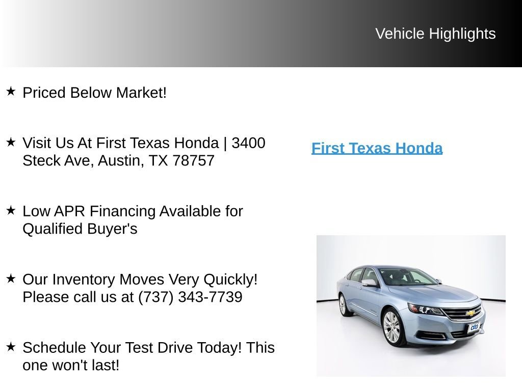 Used 2014 Chevrolet Impala LTZ FWD image 10