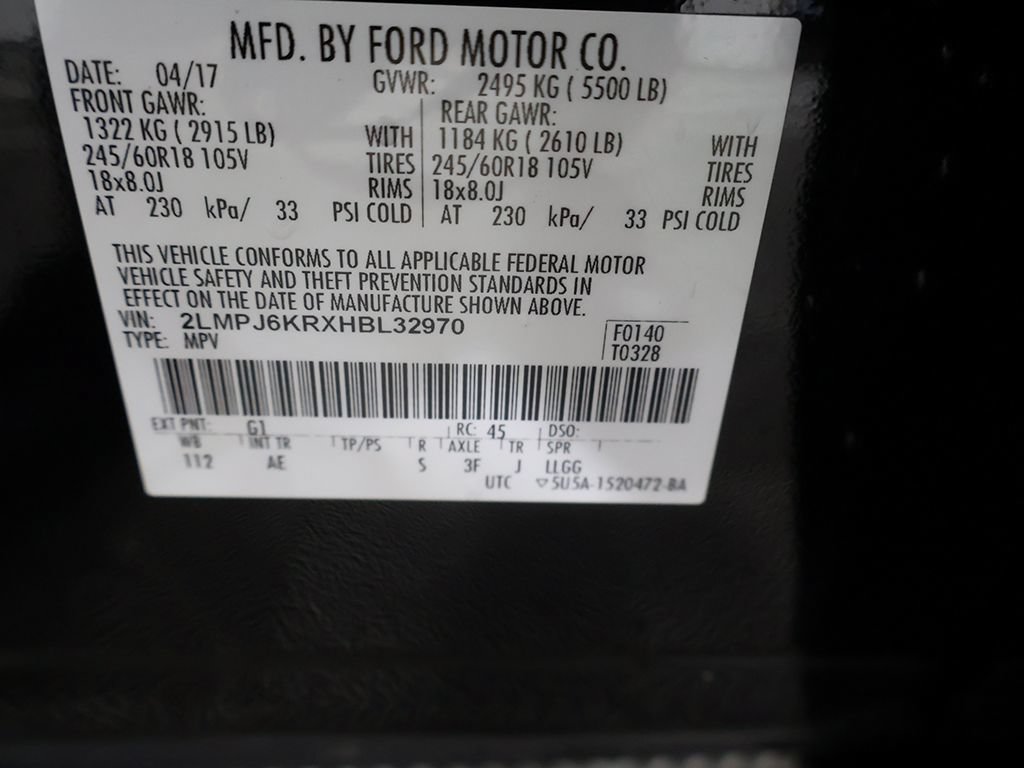Used 2017 Lincoln MKX Select w/ Select Plus Package FWD image 44