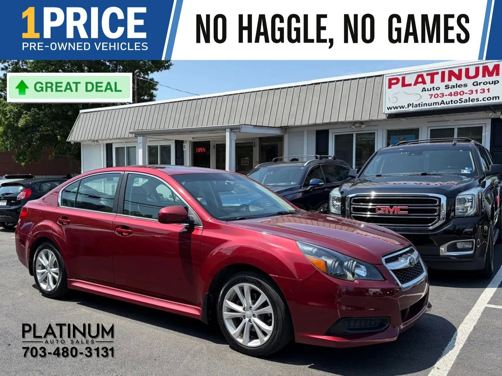 Used 2013 Subaru Legacy 2.5i Premium w/ All-Weather Pkg + Moonroof AWD/4WD image 1
