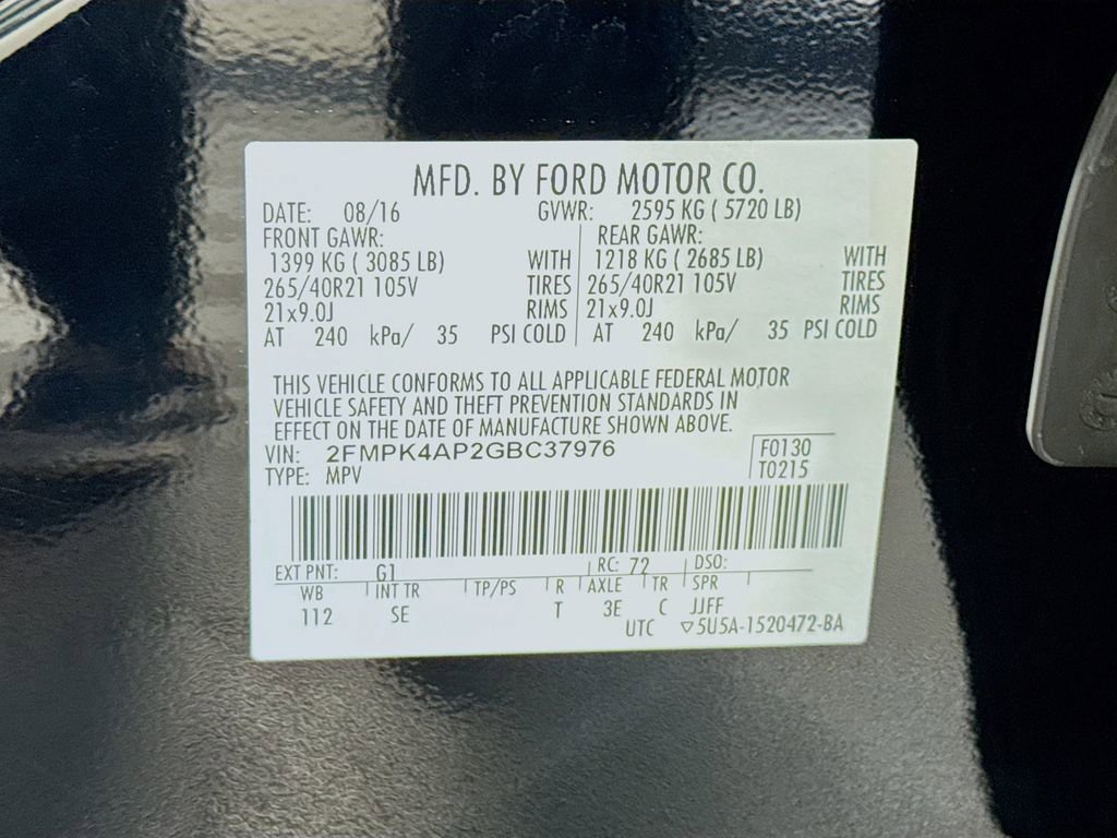 Used 2016 Ford Edge Sport w/ Equipment Group 401A image 36