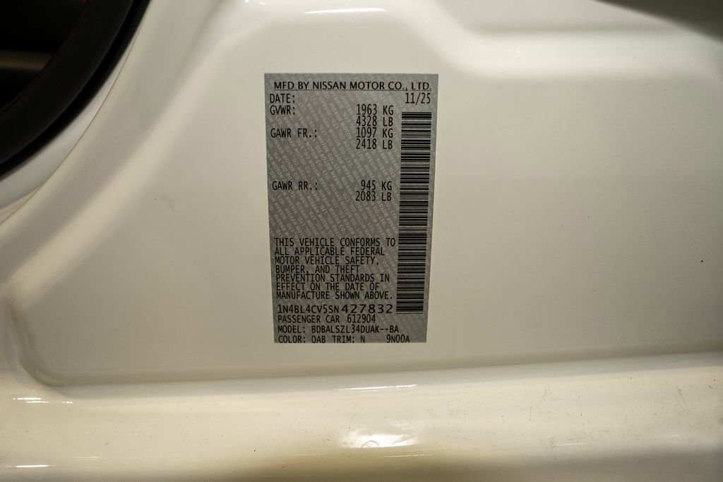 New 2025 Nissan Altima 2.5 SR w/ SR Premium Package image 19