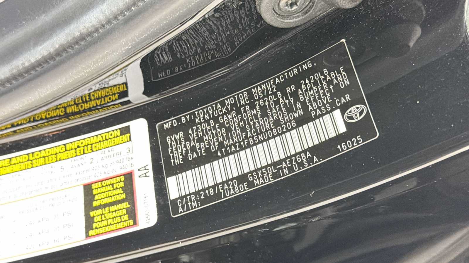 Certified 2022 Toyota Avalon XLE w/ Moonroof Package FWD image 11