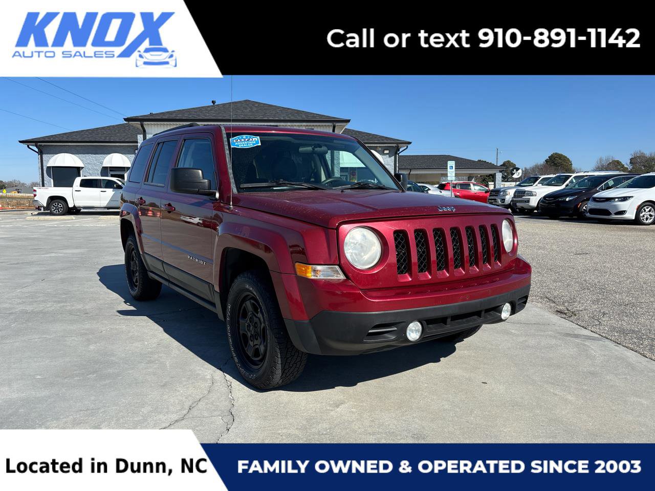 Used 2012 Jeep Patriot Sport w/ PWR Value Group