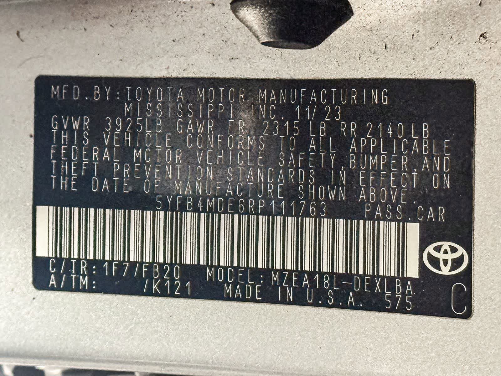 Certified 2024 Toyota Corolla LE FWD image 31