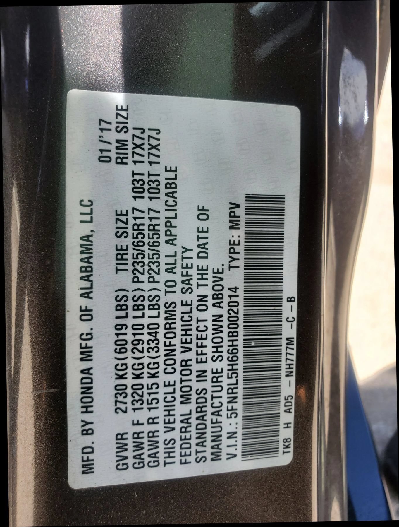 Used 2017 Honda Odyssey EX-L image 53