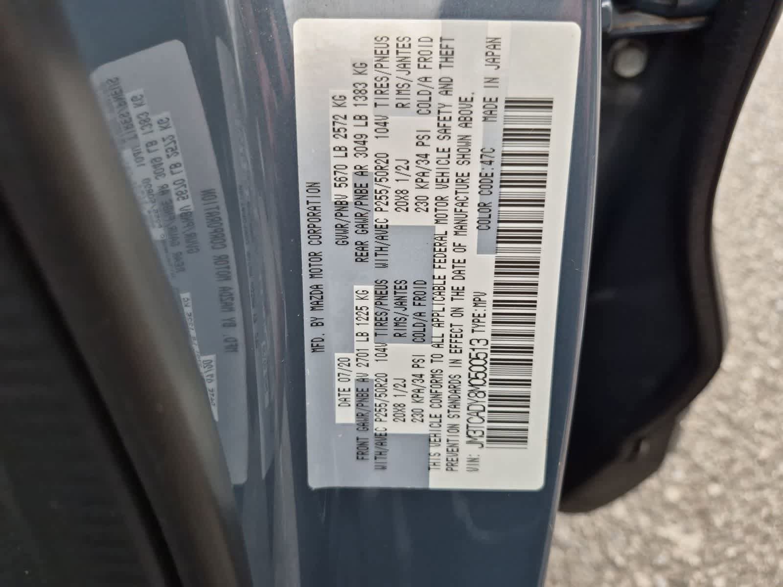 Used 2021 MAZDA CX-9 Carbon Edition FWD image 36