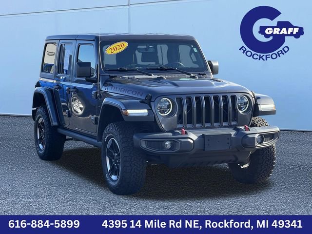 Used 2020 Jeep Wrangler Unlimited Rubicon w/ Uconnect 4C Nav & Sound Group image 1