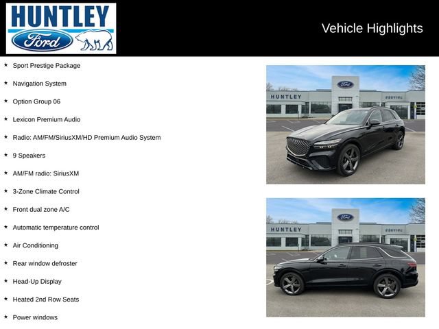 Used 2023 Genesis GV70 3.5T Sport w/ Sport Prestige Package AWD/4WD image 2
