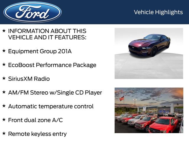 Used 2018 Ford Mustang Premium w/ Ecoboost Performance Package RWD image 4