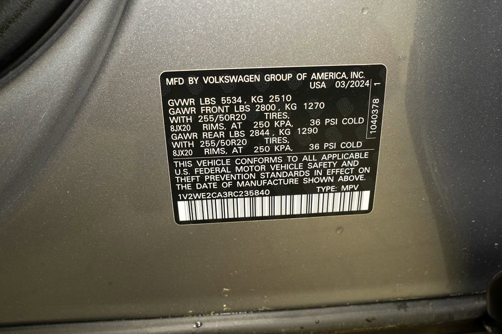 Used 2024 Volkswagen Atlas Cross Sport SE image 22