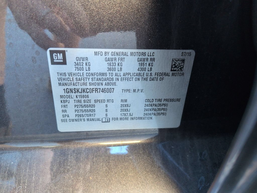 Used 2015 Chevrolet Suburban LT w/ Max Trailering Package AWD/4WD image 29