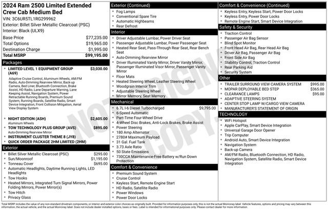 Used 2024 RAM 2500 Limited image 43