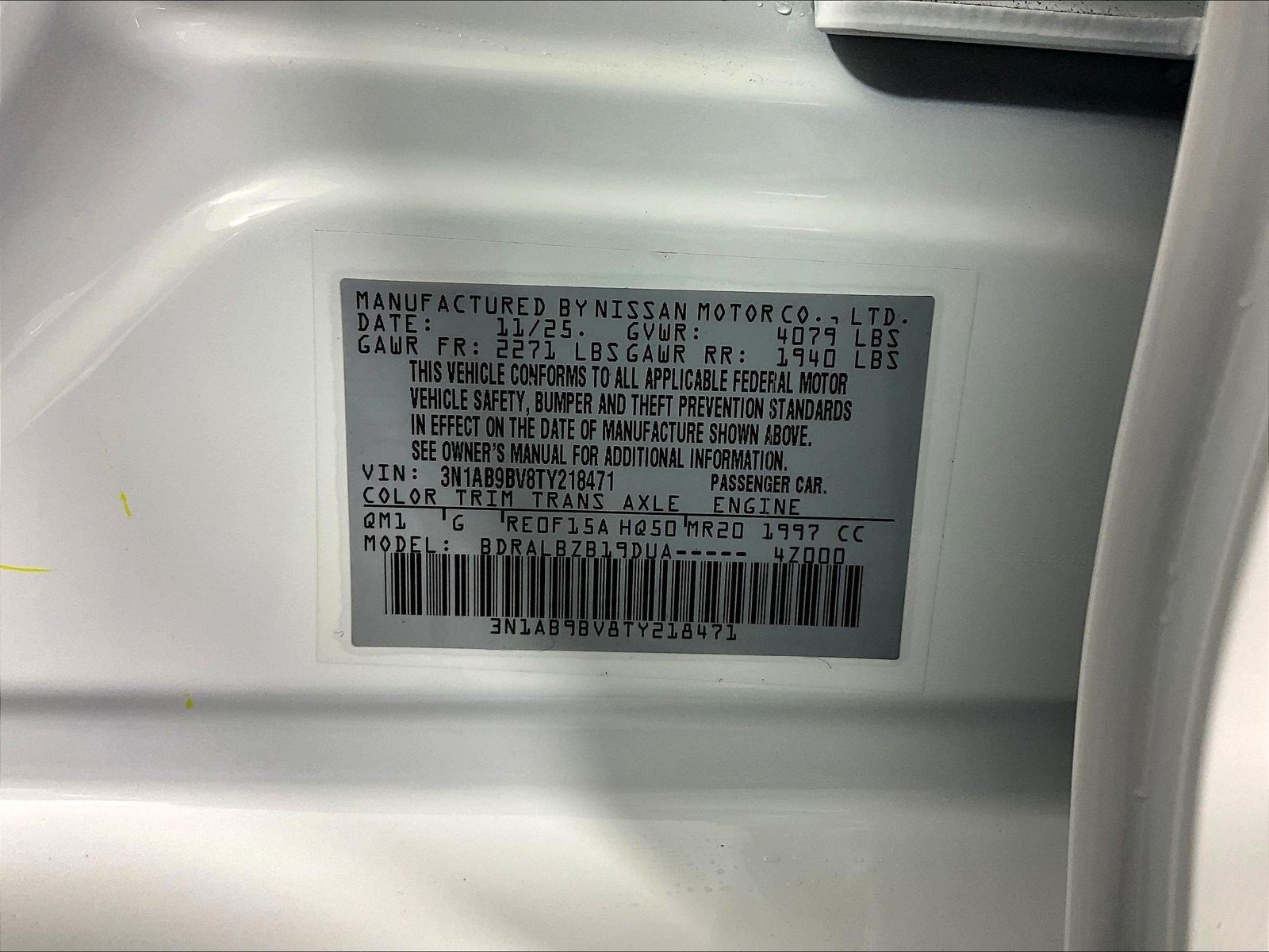 New 2026 Nissan Sentra S w/ Floor Mat Package FWD image 12