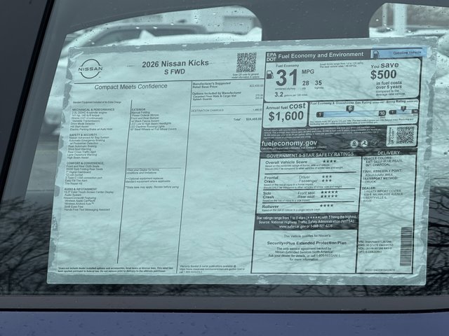 New 2026 Nissan Kicks S image 15